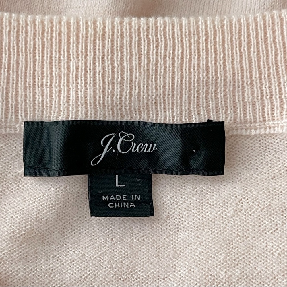 J.Crew Cotton-wool blend sweater in Mauve Pink preppy minimalist - Picture 6 of 9